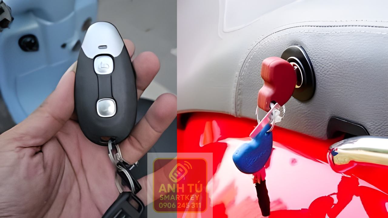 Làm lại chìa smartkey Vespa khi mất toàn bộ chìa