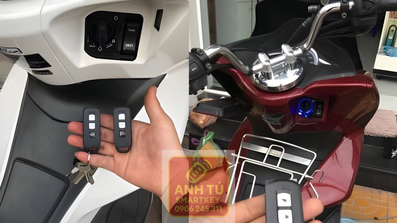 Kiểm tra nút bấm remote smartkey Honda PCX