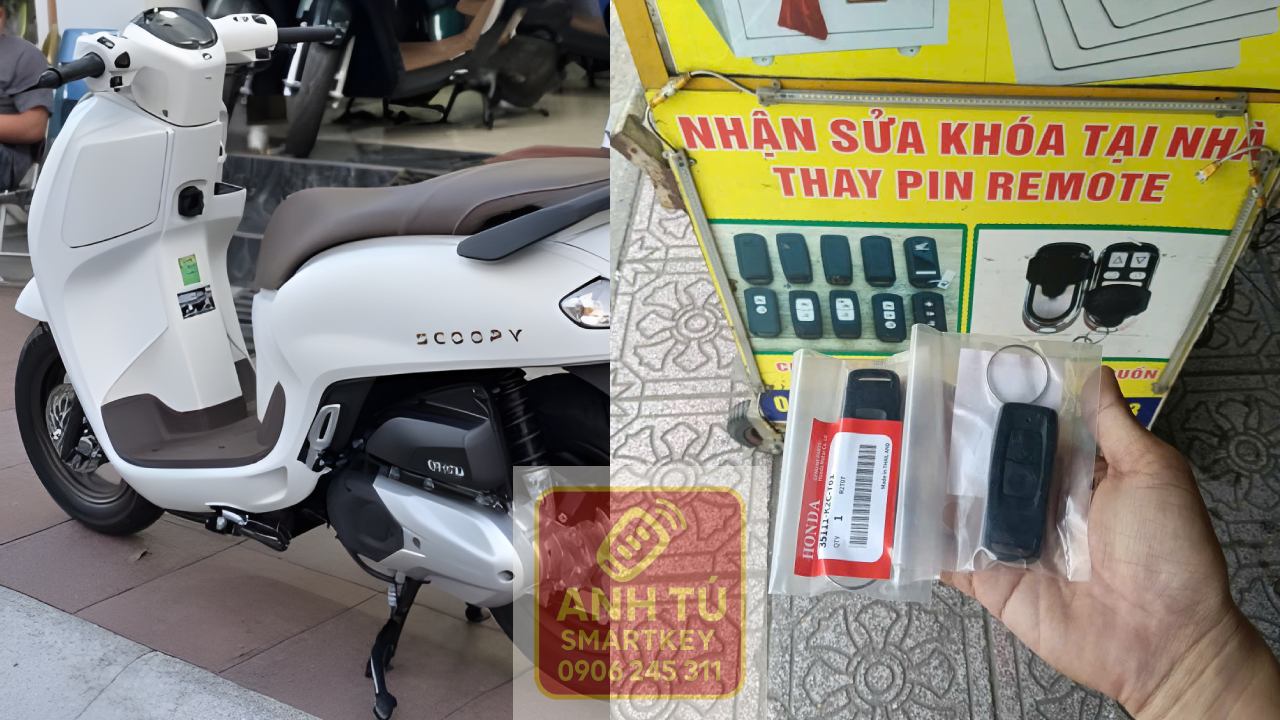 Làm chìa khóa smartkey Honda Scoopy tận nơi tại TP.HCM
