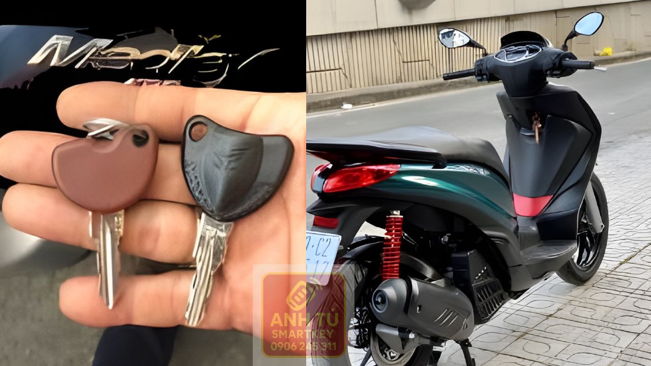 Làm thêm chìa smartkey dự phòng cho xe Vespa Medley