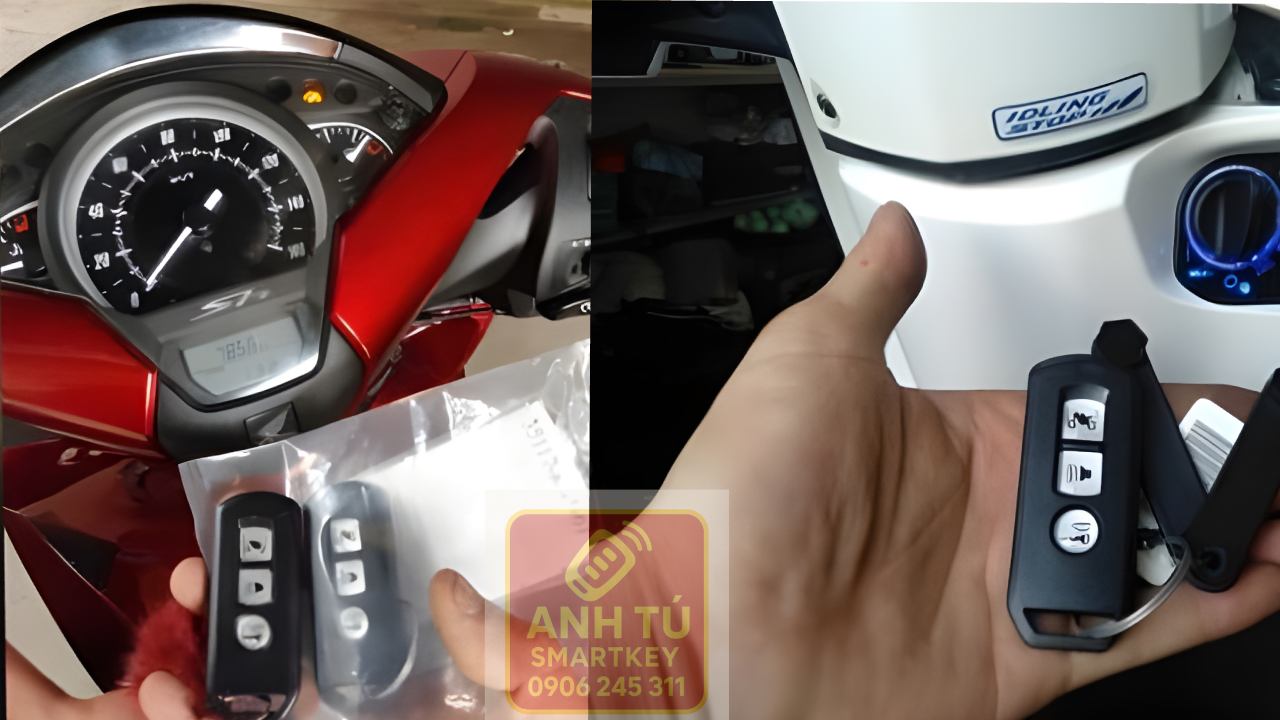 Lập trình hai remote smartkey Honda SH bằng máy chuyên dụng
