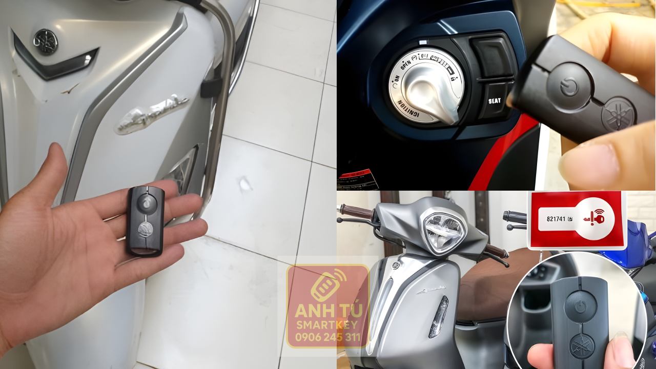 Thợ làm chìa smartkey Yamaha Grande tại nhà cho khách