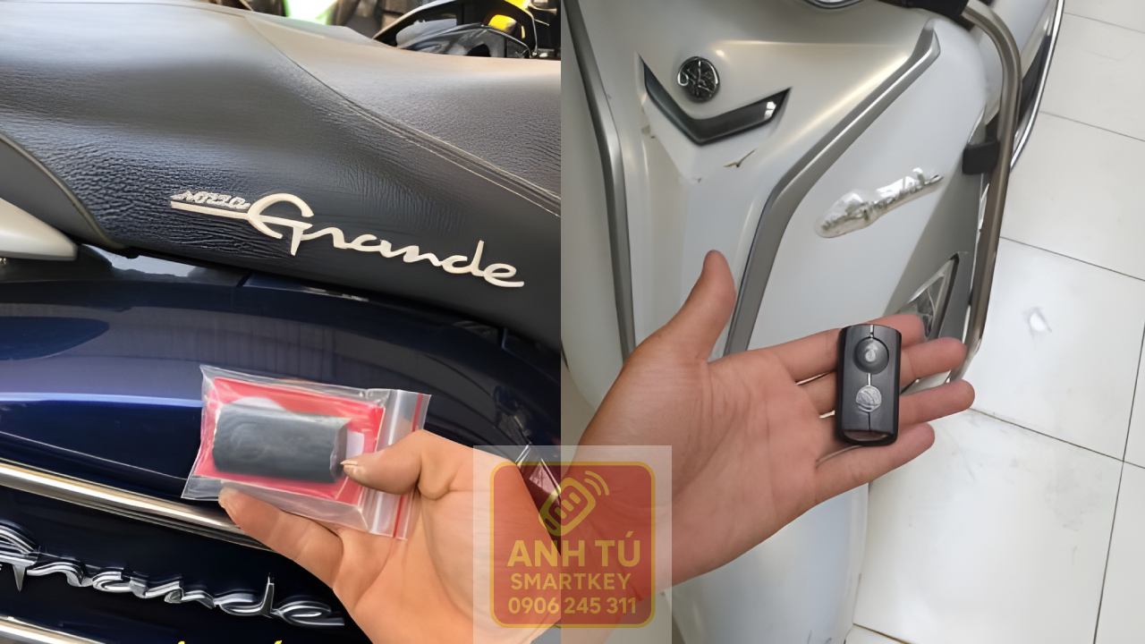 Thợ smartkey Yamaha Grande đến tận nơi làm cho khách