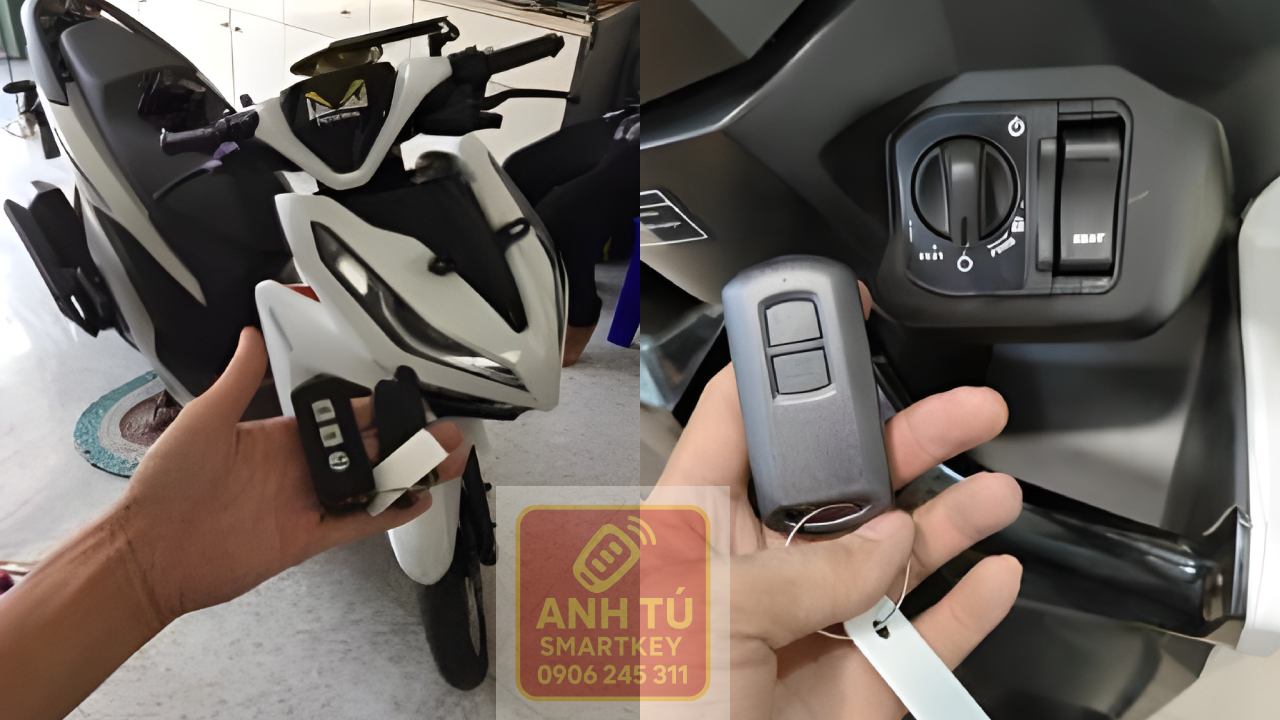 Làm lại smartkey khi mất hết chìa tại Cần Giờ