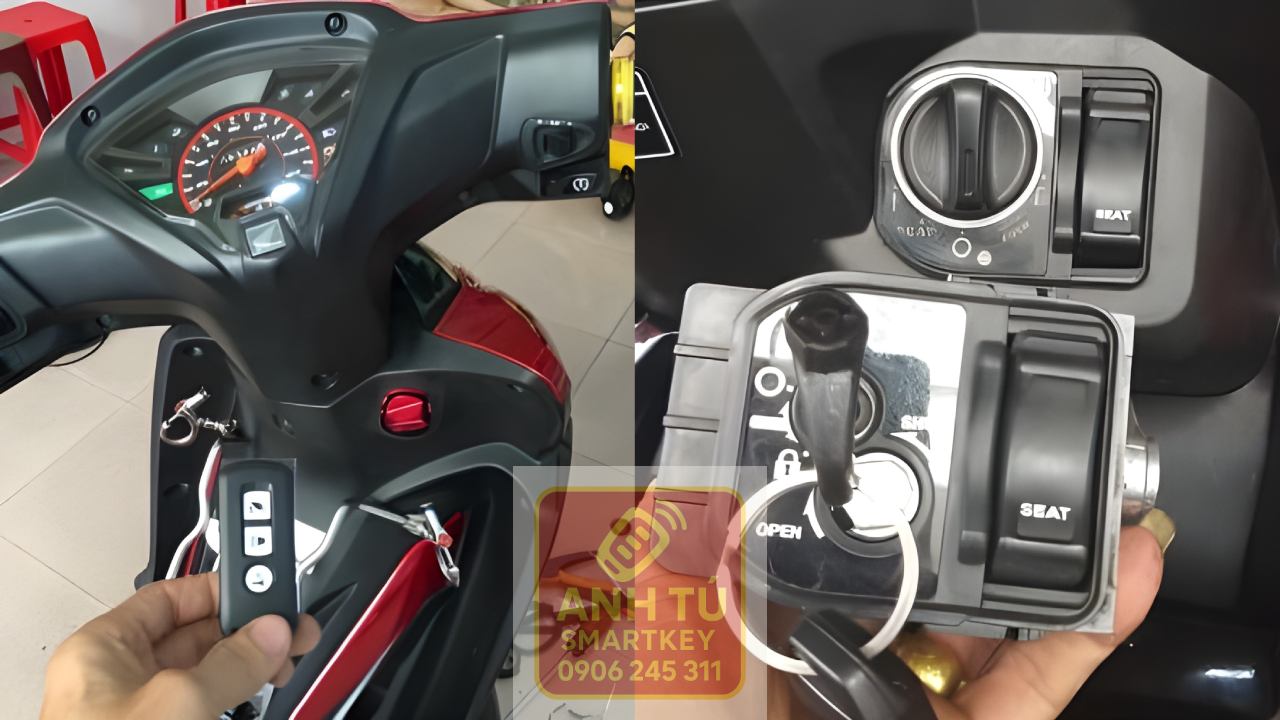 Lên khóa smartkey xe máy uy tín tại TP.HCM lắp gọn đúng kỹ thuật